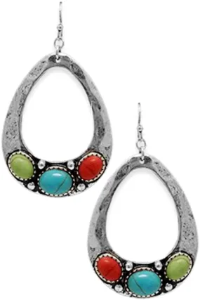 Multi Teardrop Dangling Earrings