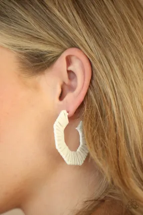 Paparazzi Accessories - Fabulously Fiesta - White Earrings