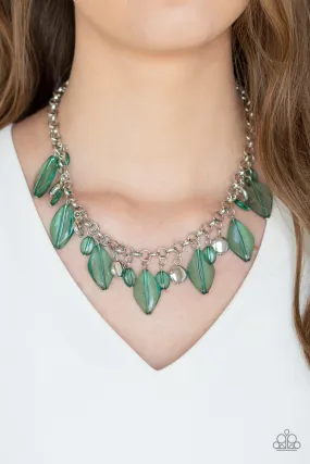 Paparazzi Necklace ~ Malibu Ice - Green