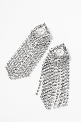 Paula CZ Dangle Fringe Earrings