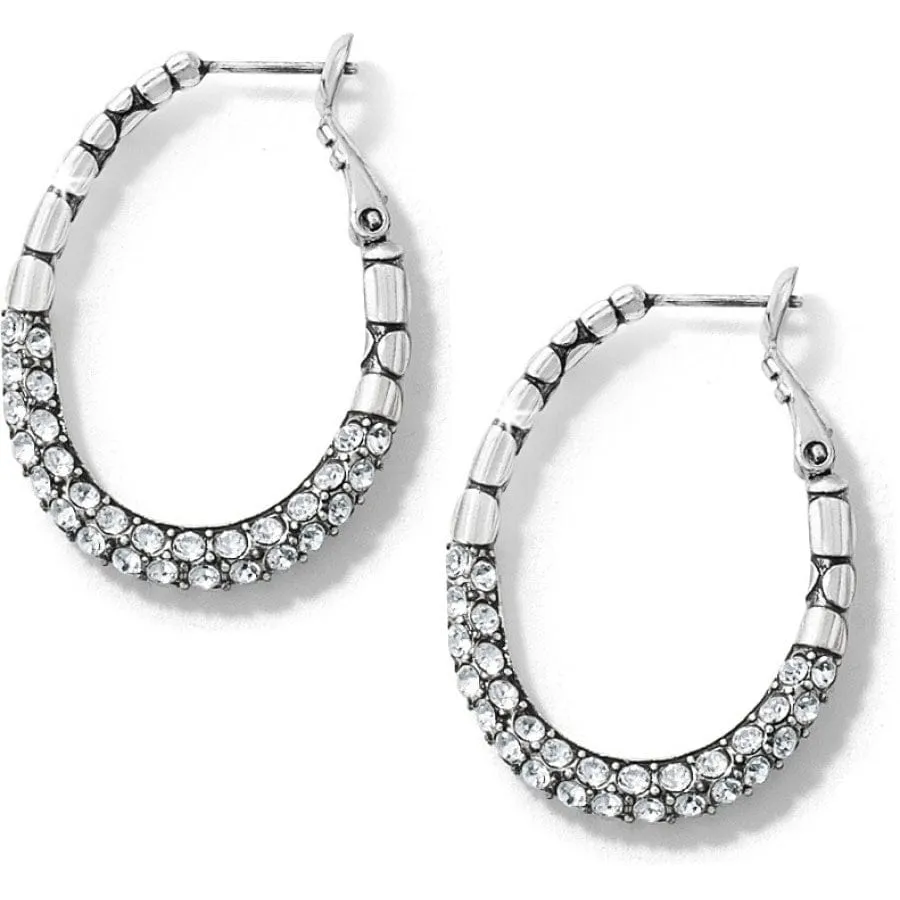 Pebble Pave Hoop Earrings