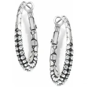 Pebble Pave Hoop Earrings