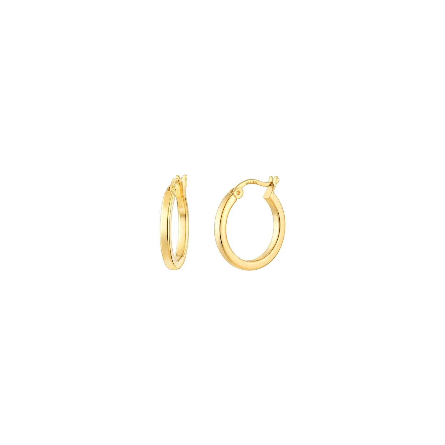 Petite Enamel Huggie Hoop Earrings