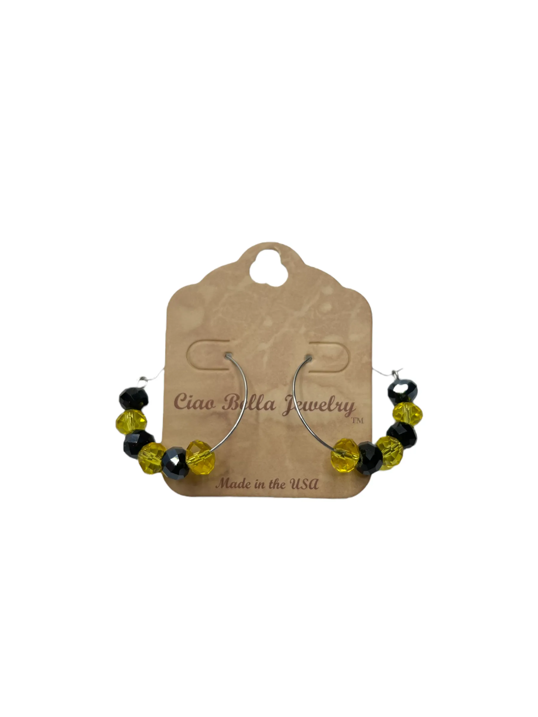 Pittsburgh Black & Gold Sports Team Spirit Jewelry