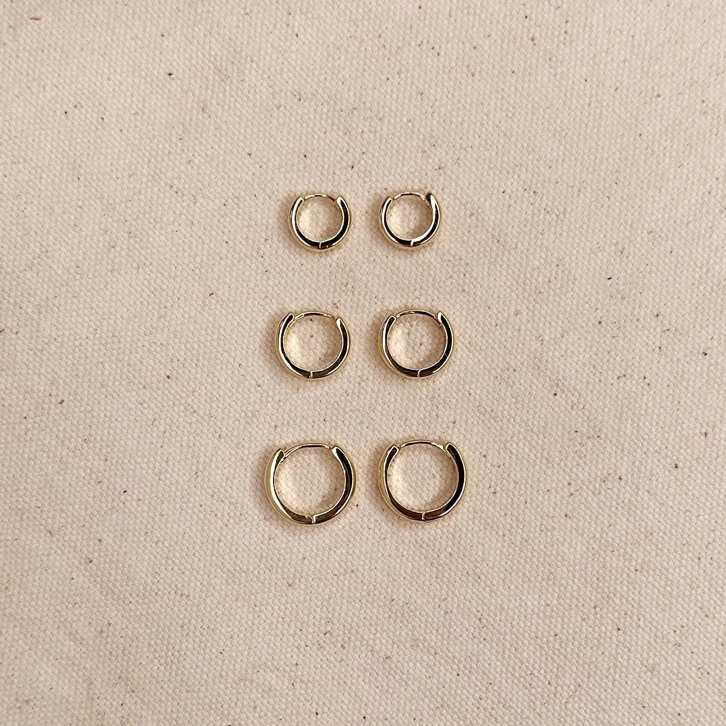 Polished Classic Clicker Hoop Earrings