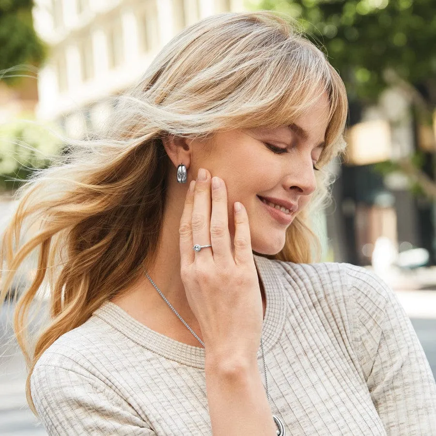 Pretty Tough Groove Post Hoop Earrings