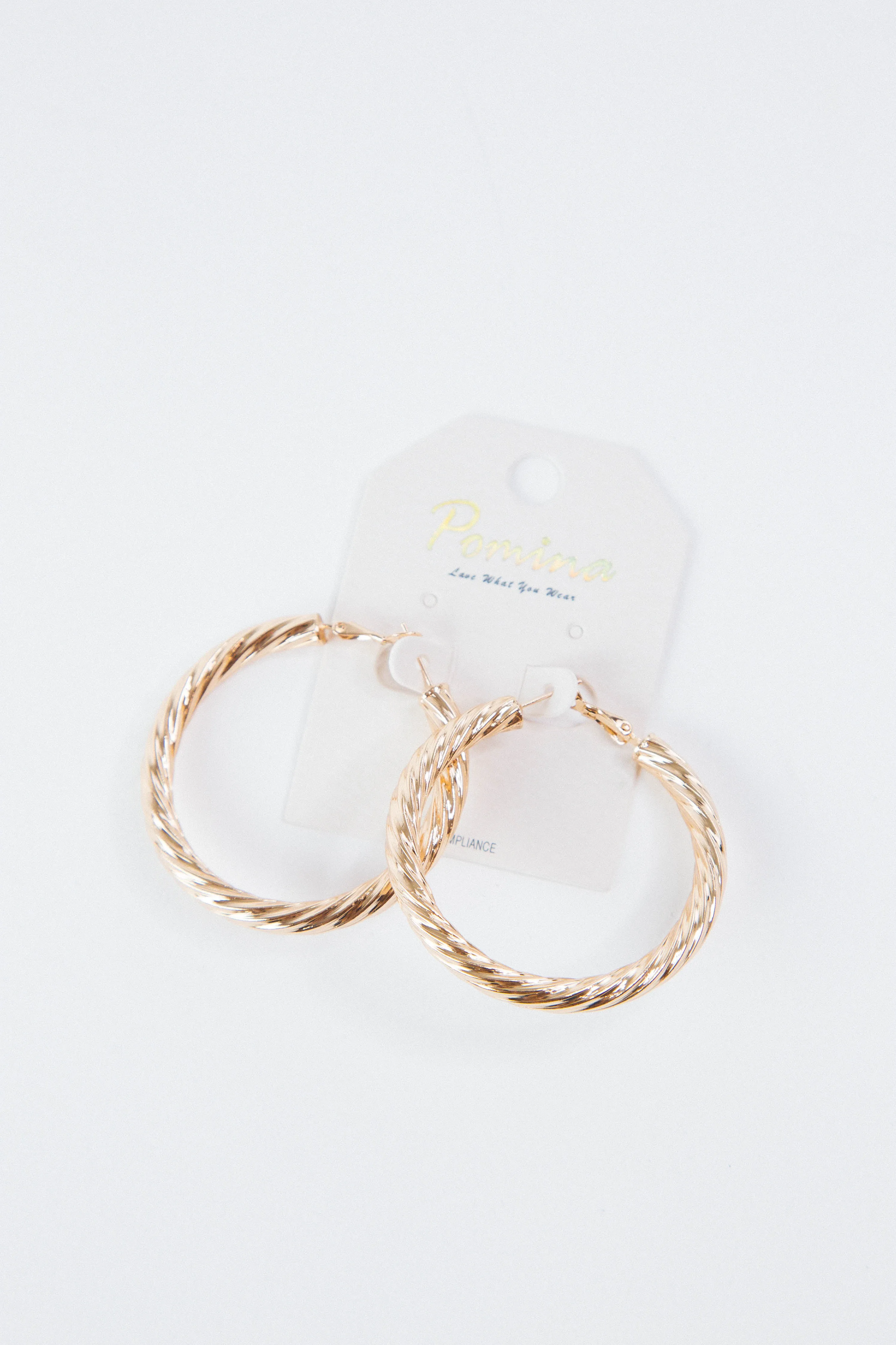 Remi Twisted Hoop Earrings, Gold