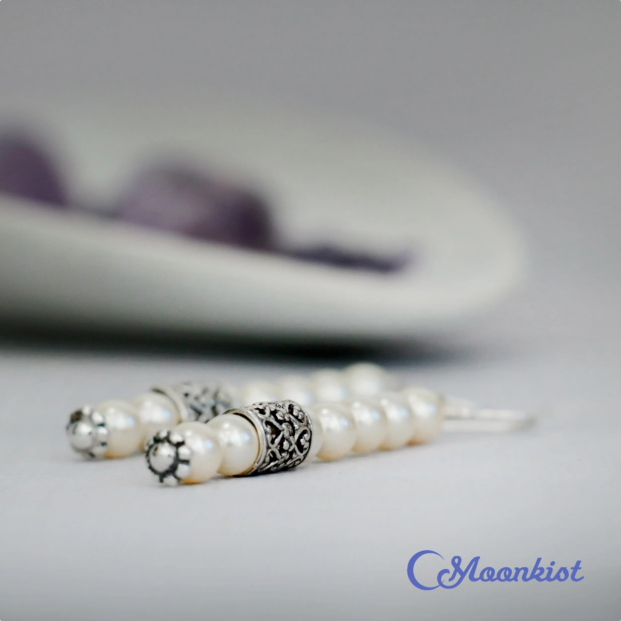 Romantic Pearl Dangle Earrings| Moonkist Designs