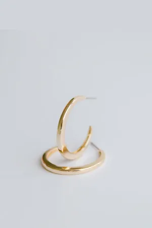 Ryle Medium Gold Hoops