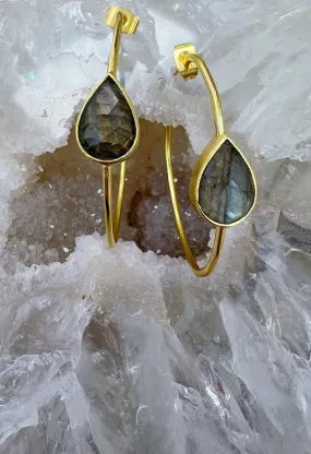 Sarabeth Earrings-Smokey Quartz