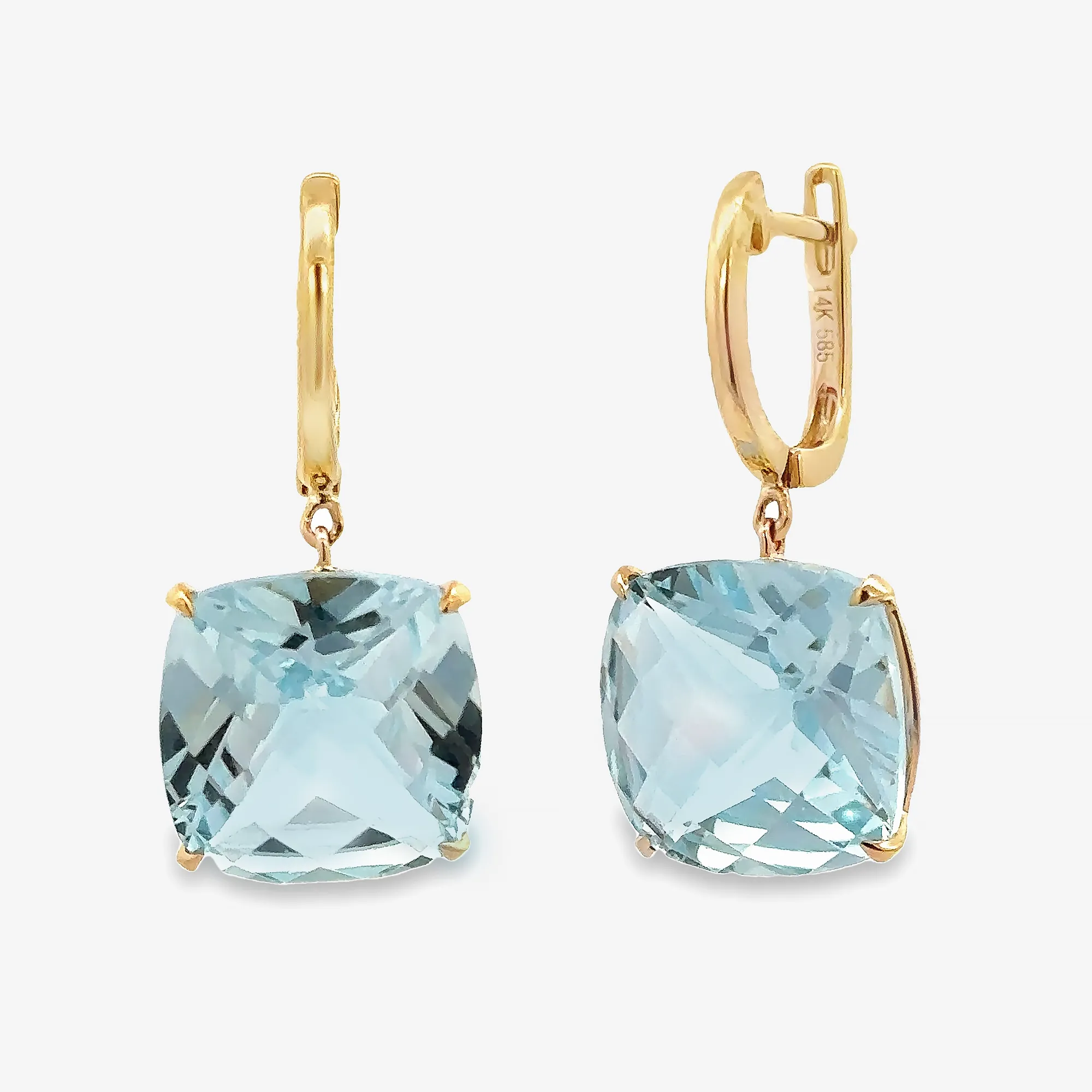 Sky Blue Topaz Dangle Earrings