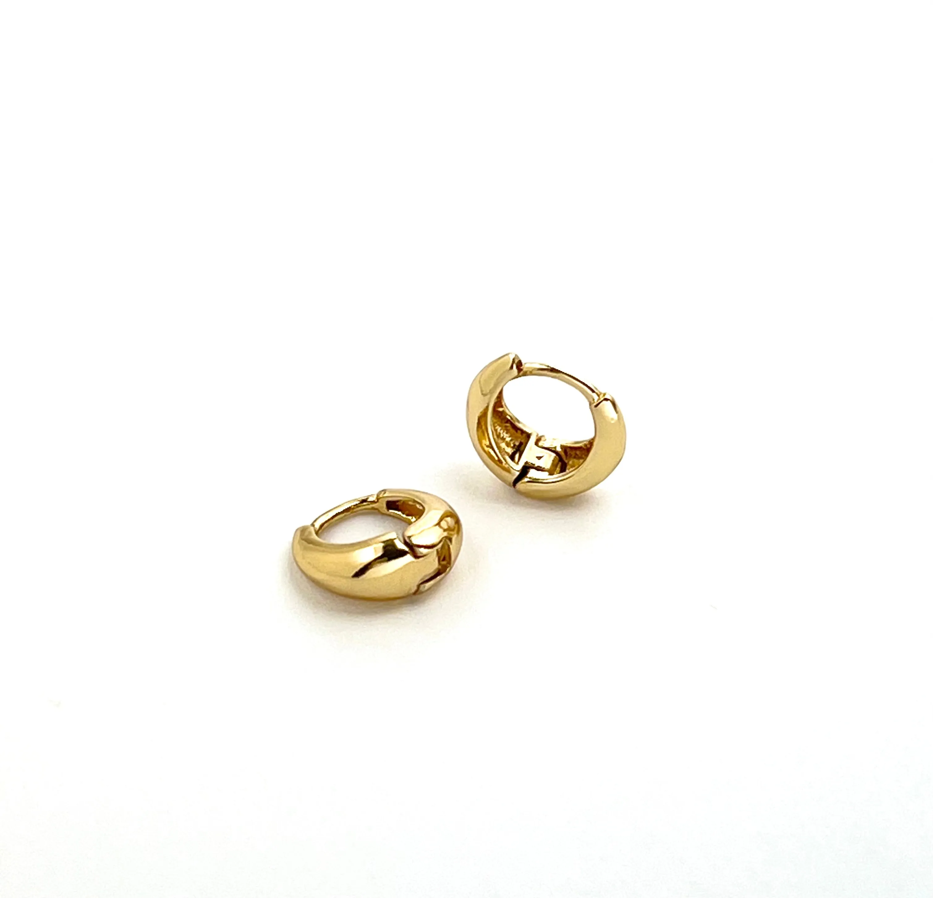 Small Gold Mini Huggie Hoop Earrings