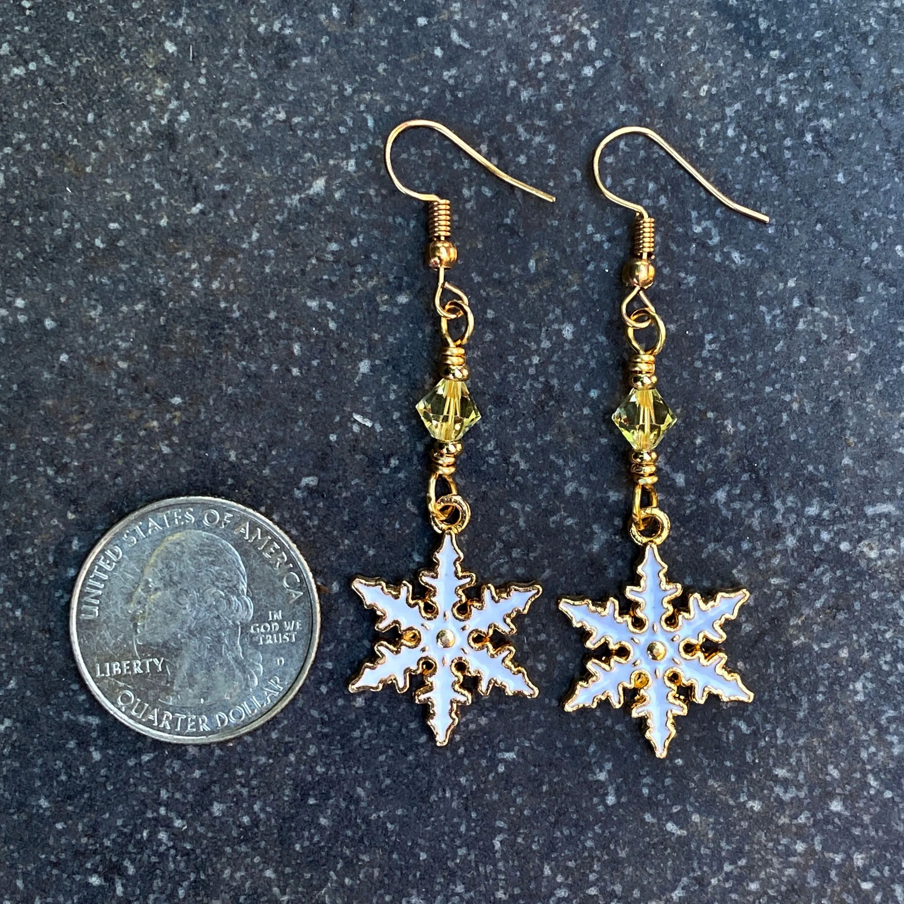 Snowflake Dangle Earrings