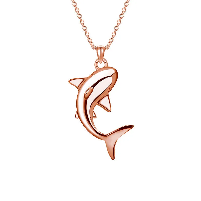 Solid 14K Gold 18K Gold Shark Necklace for Women Necklace Christmas Gifts Birthday Gifts for Her