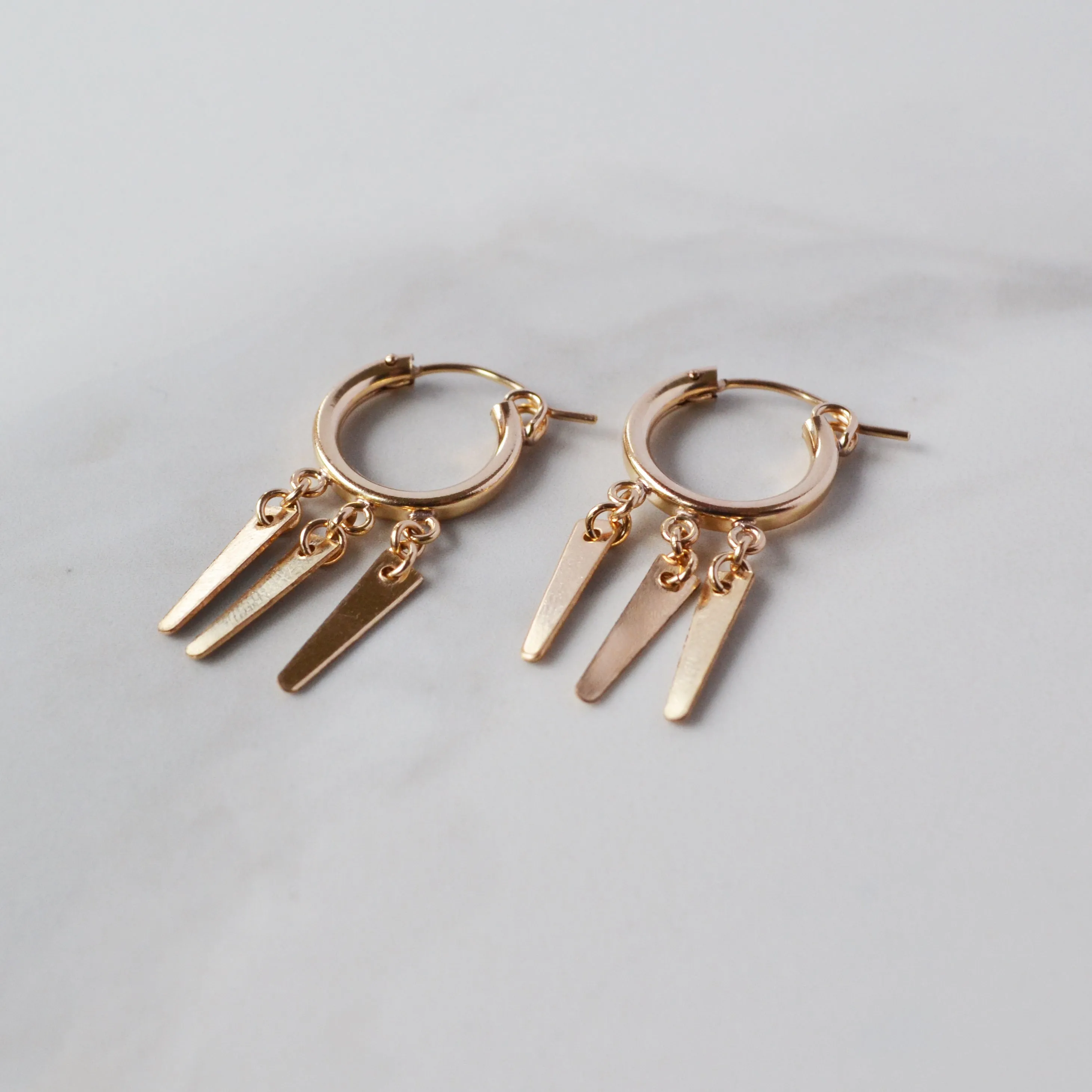 Spike Huggie Earrings