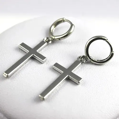 Stainless Steel Cross Hoops