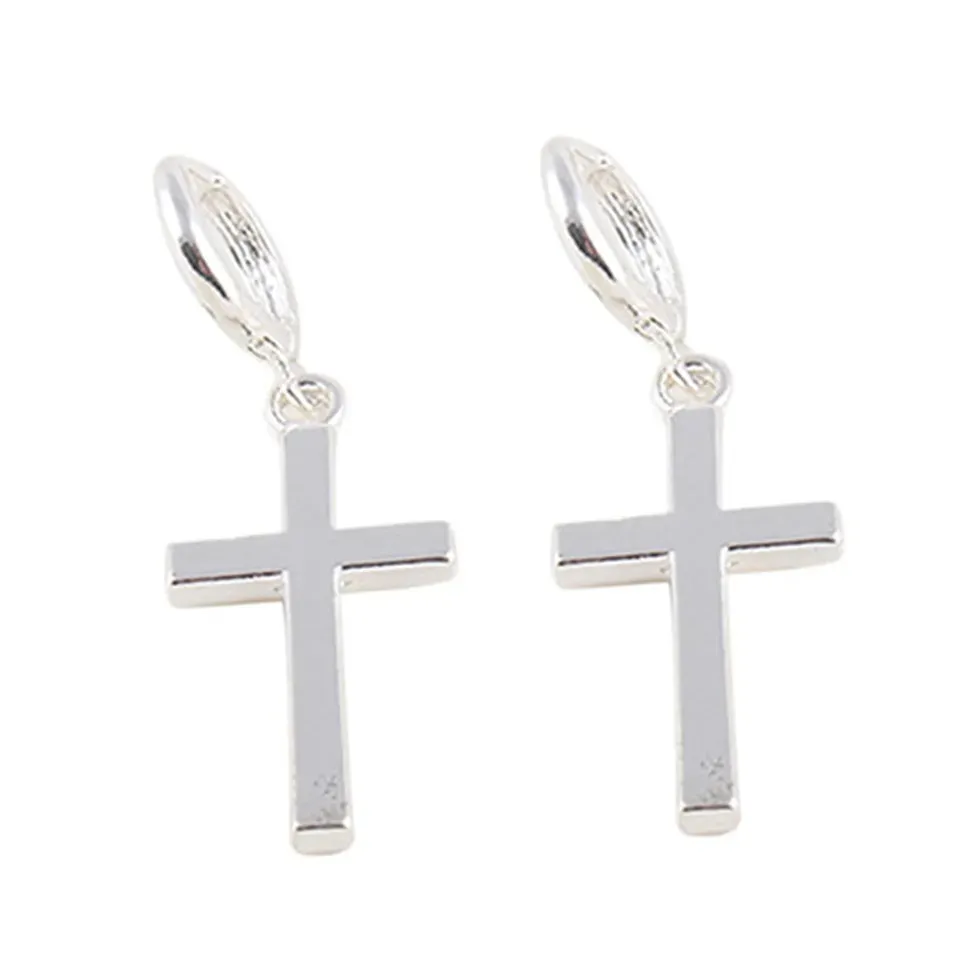 Stainless Steel Cross Hoops