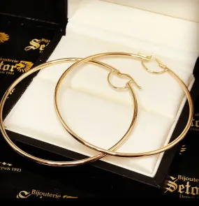 Tami big gold hoop earrings E056