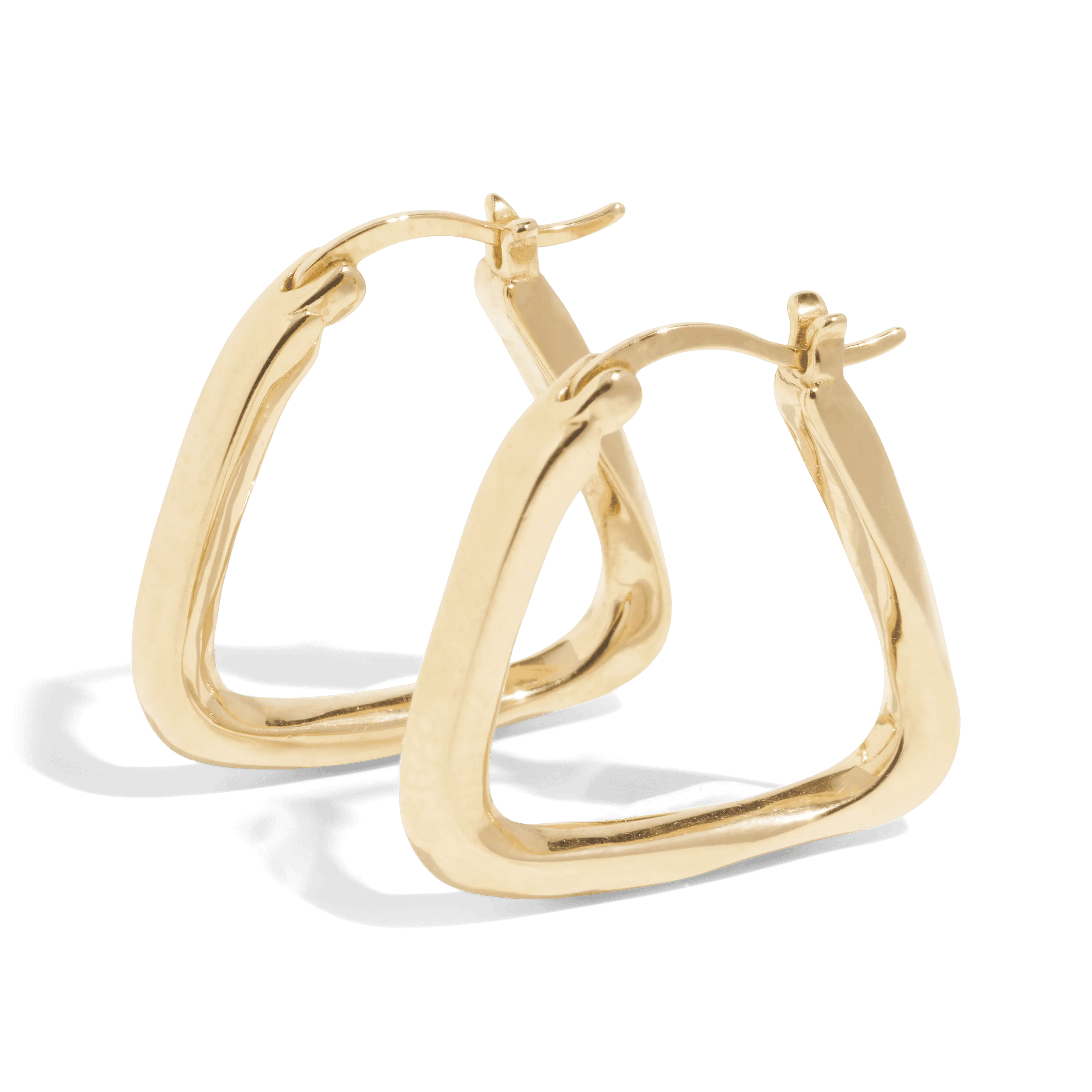 THE BAILEY HOOP  - Solid 14k yellow gold