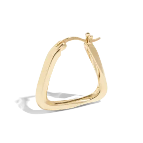 THE BAILEY HOOP  - Solid 14k yellow gold