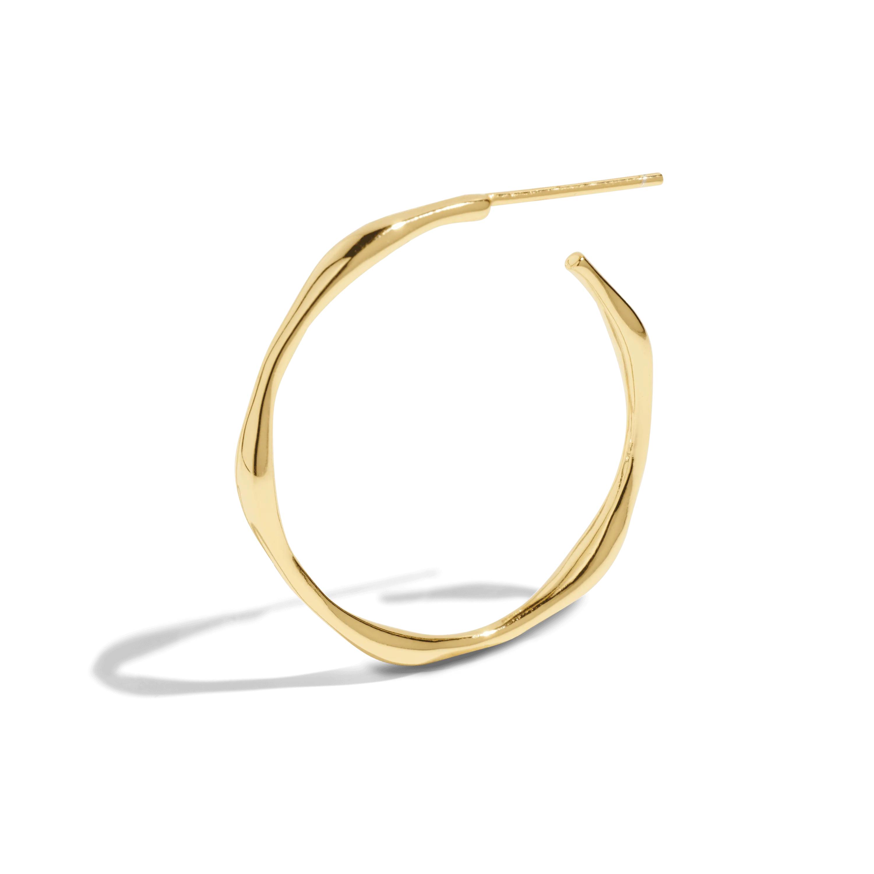 THE COCO HOOP - Solid 14k yellow gold