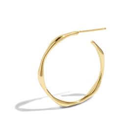 THE COCO HOOP - Solid 14k yellow gold