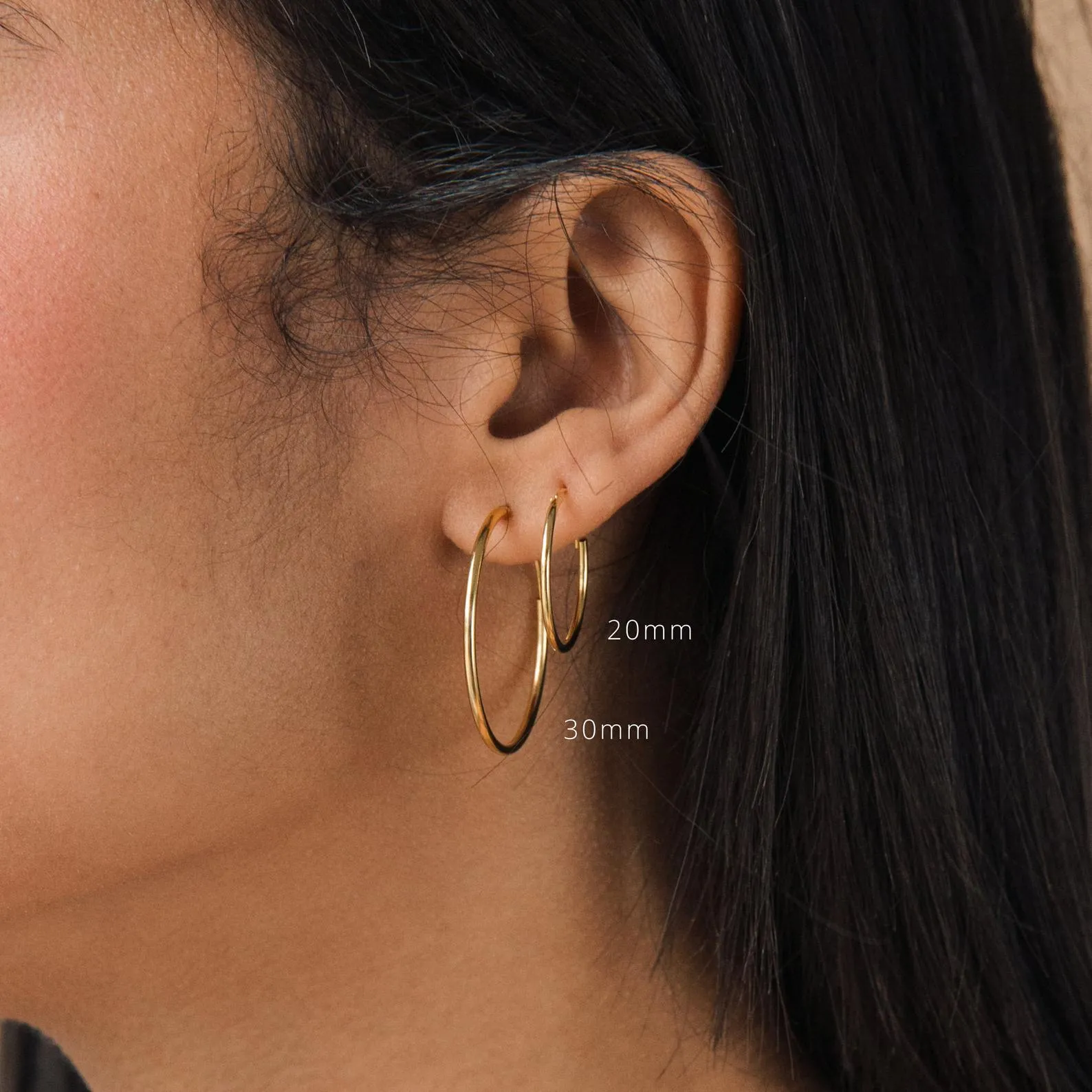 Thin Hoop Earrings