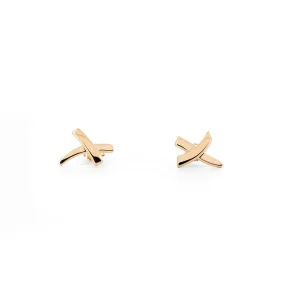 Tiffany & Co. Picasso Graffiti 'X' Studs - Yellow Gold