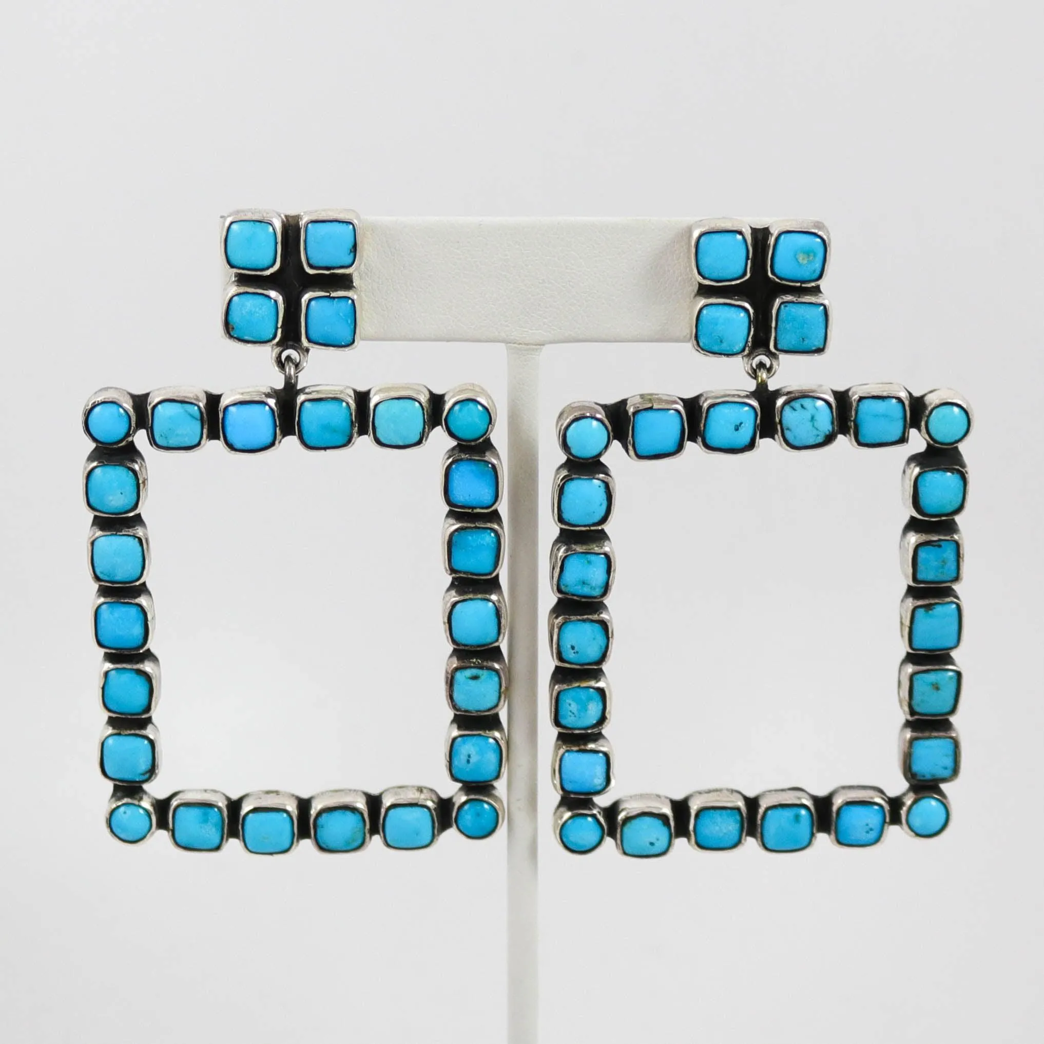 Turquoise Cluster Earrings