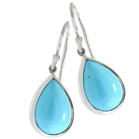 Turquoise Pear Drop Earrings