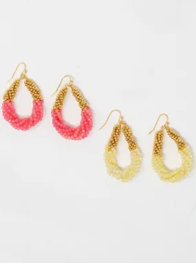 Twisted Crystal Earring