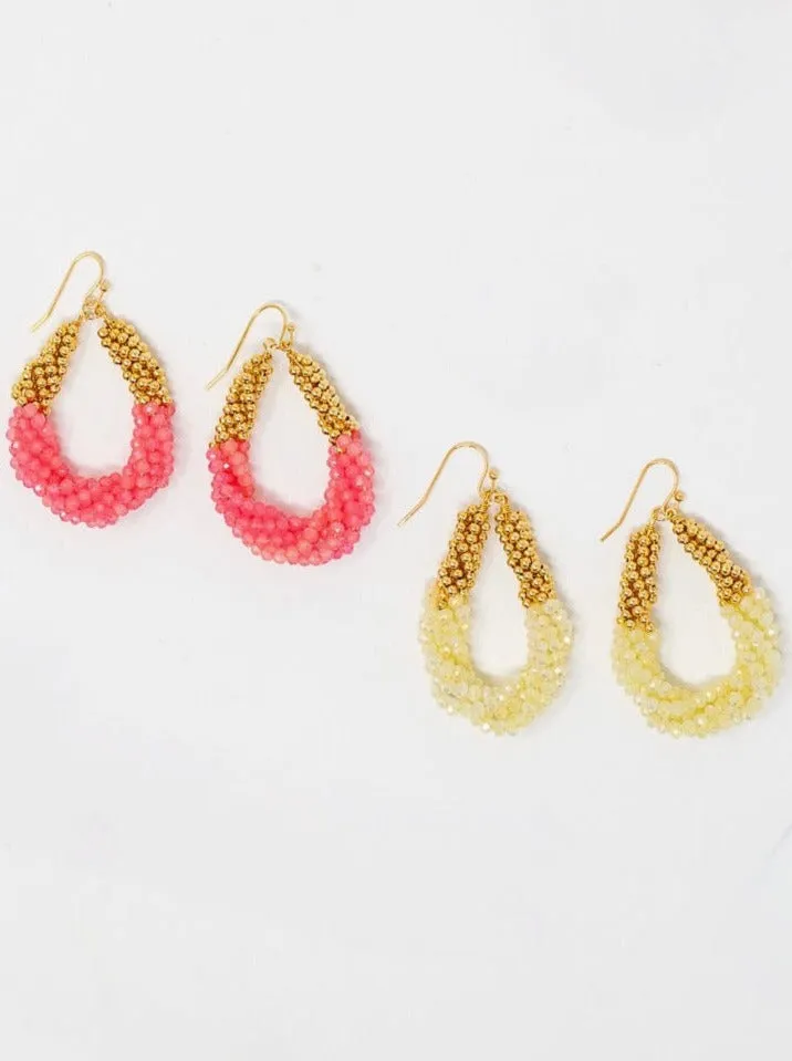 Twisted Crystal Earring