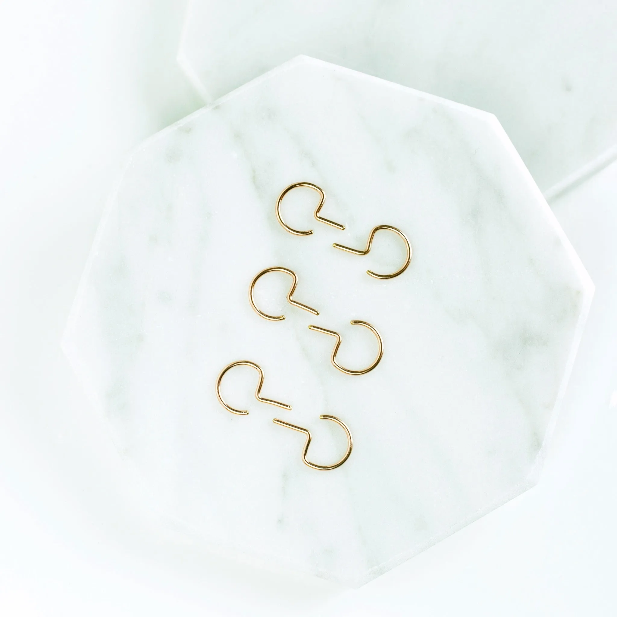 Weightless Huggie Earrings