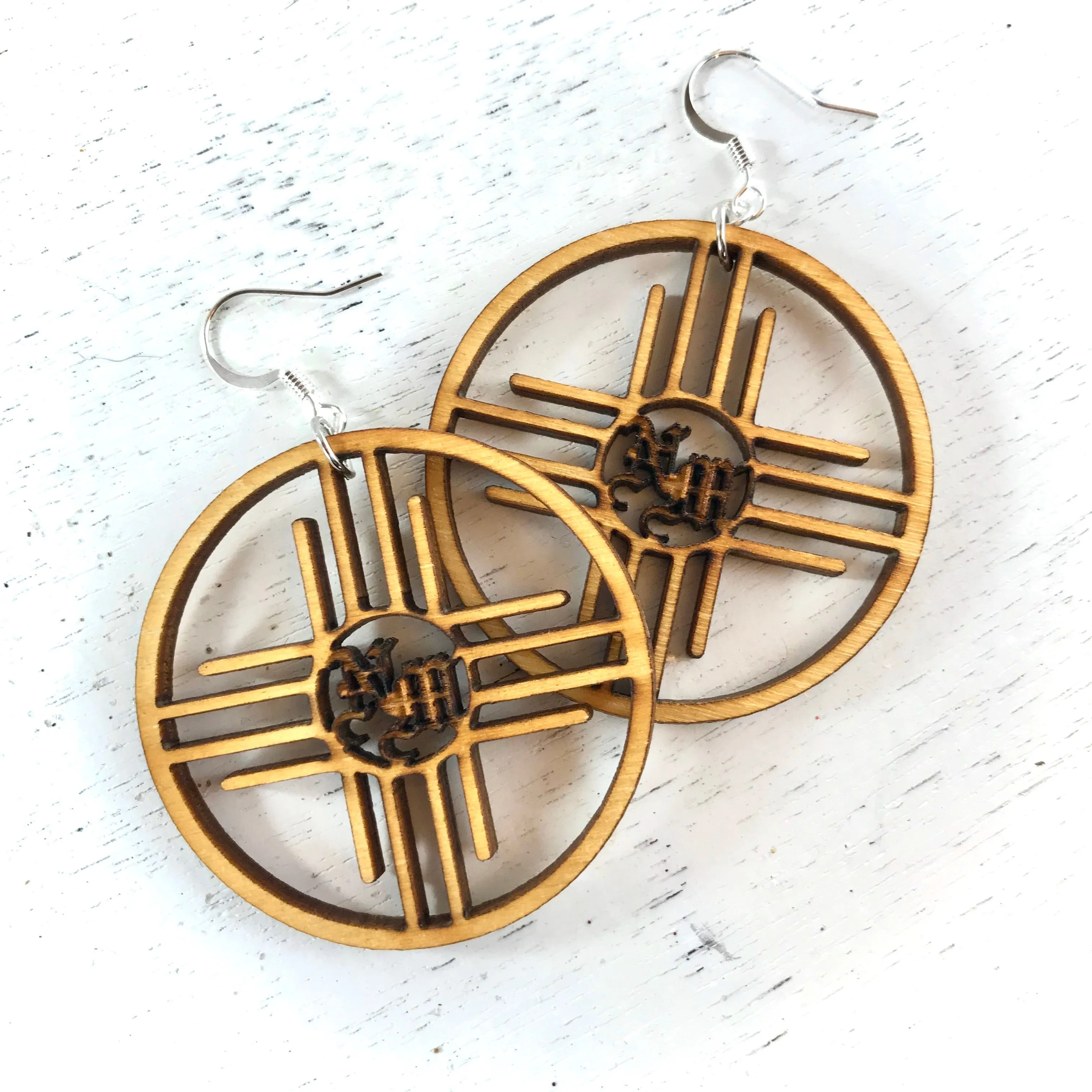 Zia Hoops Earrings 1.75 by Cultura Corazon