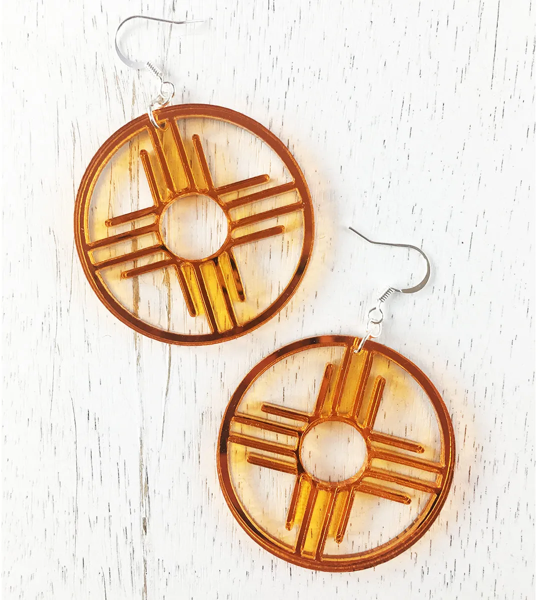 Zia Hoops Earrings 1.75 by Cultura Corazon