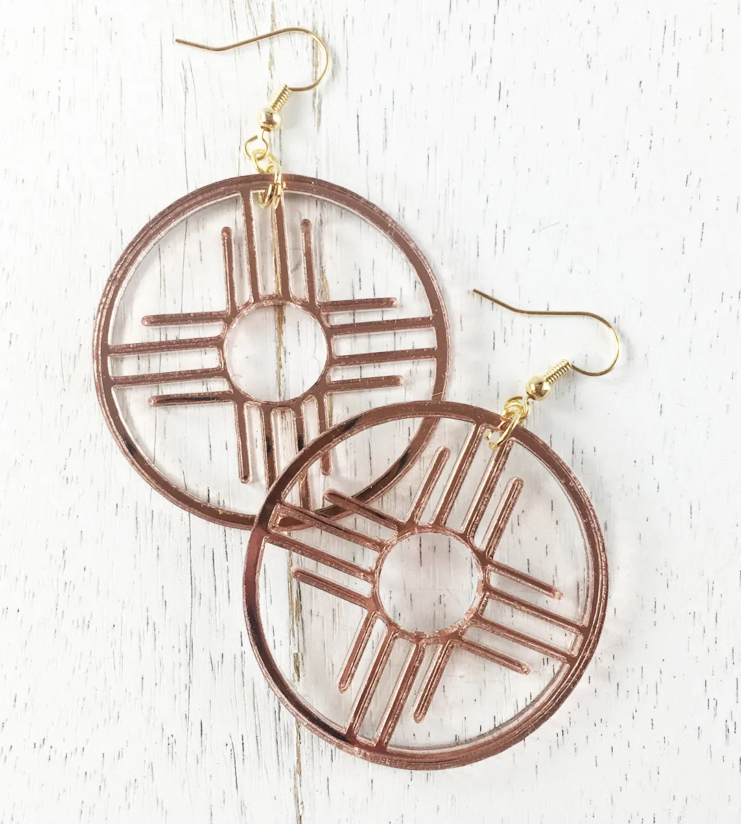 Zia Hoops Earrings 1.75 by Cultura Corazon