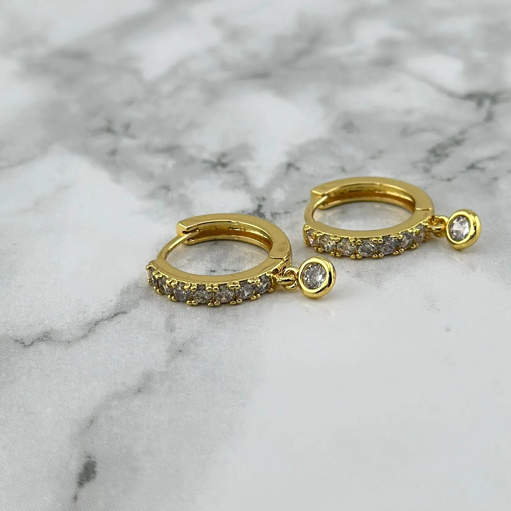 Zircon Tiny Hoops