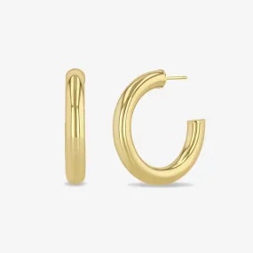  Zoe Chicco 14k Gold Medium Tube Hoops 